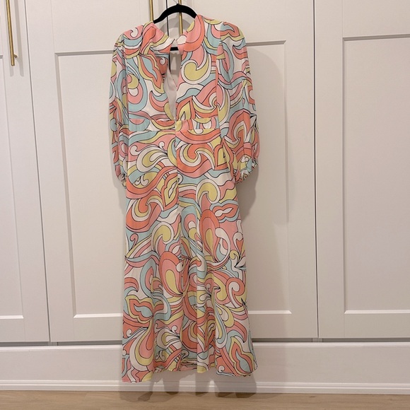 New with Tags | Twisted Wunder Midi Balloon Sleeve Dress | Size M - Picture 3 of 4